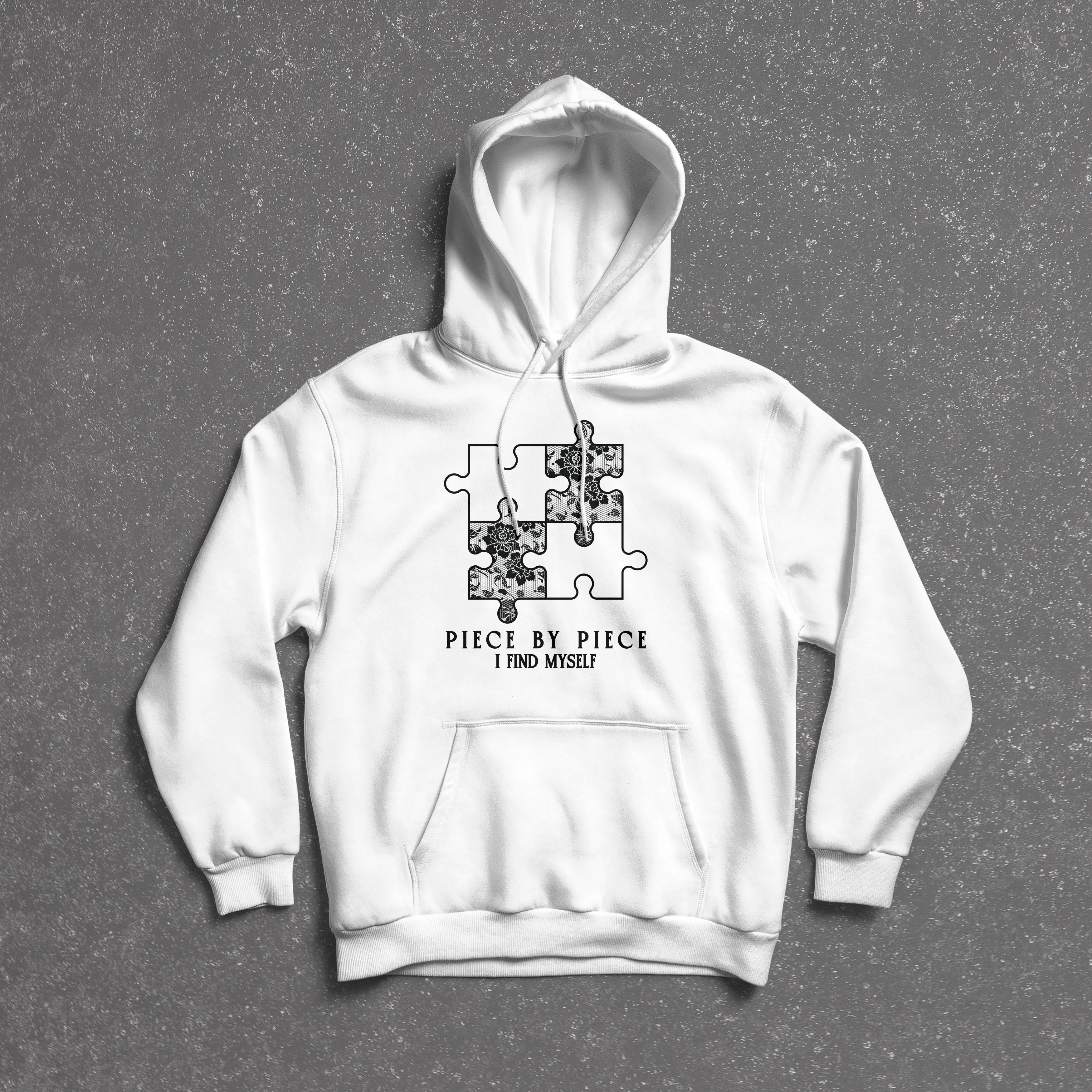 Piece By Piece Puzzle Design Hoodie